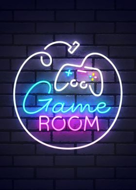 Game Room Neon Gaming
