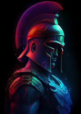 Colorful Neon Gladiator 4