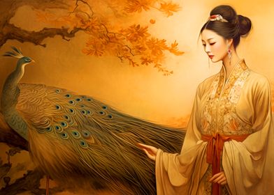 Asian Girl Painting