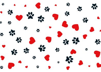 Love Paw Print