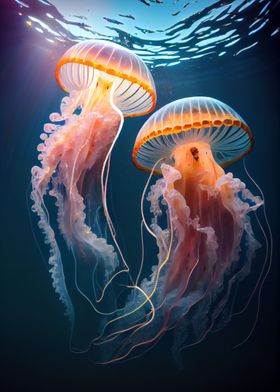 Jellyfish Colorful