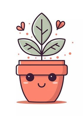 Cute Minimalist Pot Plant