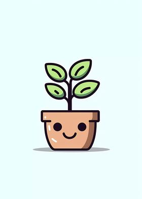 Cute Minimalist Pot Plant