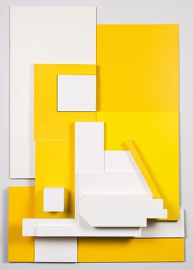 Yellow abstract structure