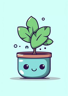 Cute Minimalist Pot Plant