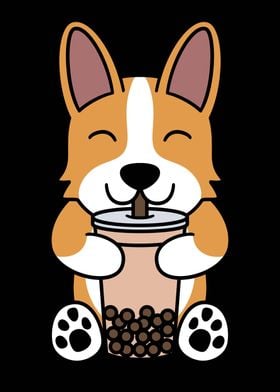 Corgi Bubble Tea 