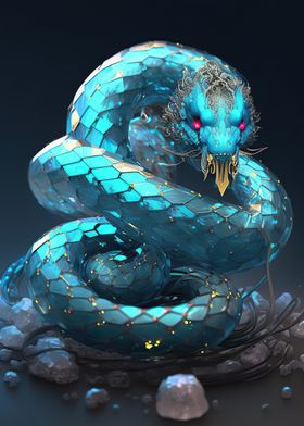 Blue Snake Splash