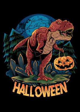 Halloween trex dinosaur