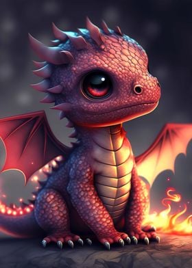 Baby dragon cute