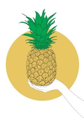 Hold My Pineapple Poster