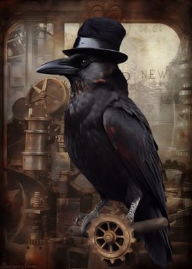 Hatted Raven