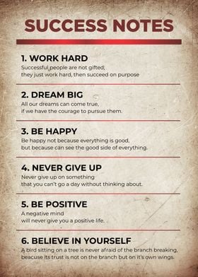 success notes