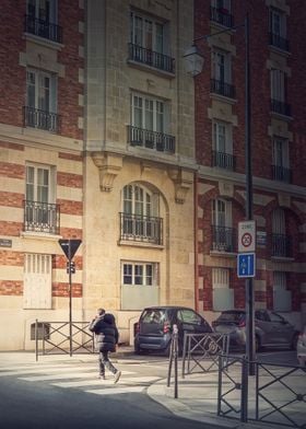 person crossing the street