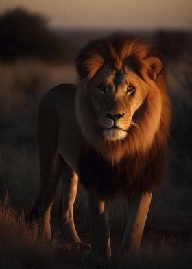 Lion Wildlife Photograph