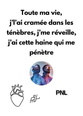 Album Poster Que La Famille by PNL, Rap Posters, Album Cover