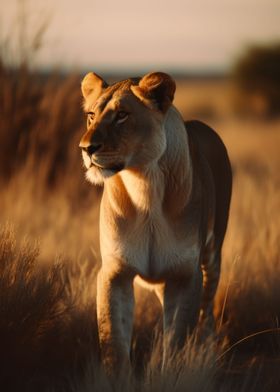 Lioness Wildlife Photo