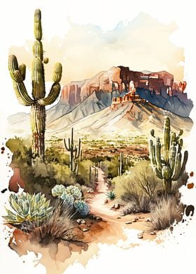 Desert Watercolor