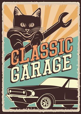 Retro Cat and Garage 4