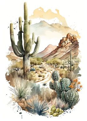 Desert Watercolor