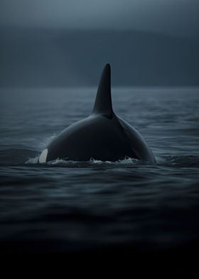 Orca Whale Rising Above