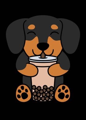 Dachshund Bubble Tea 