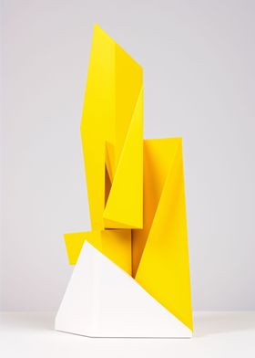 Yellow White abstraction