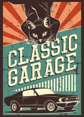 Retro Cat and Garage 3