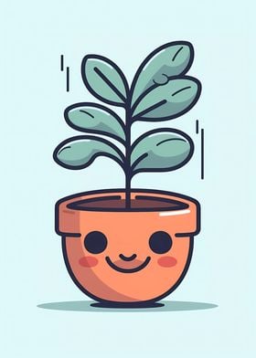 Cute Minimalist Pot Plant