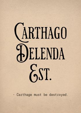 Latin Quote Carthage