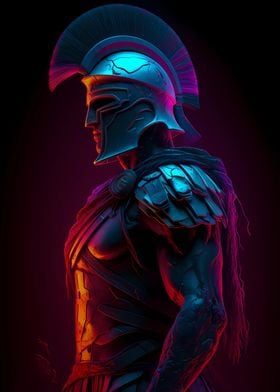 Colorful Neon Gladiator 8