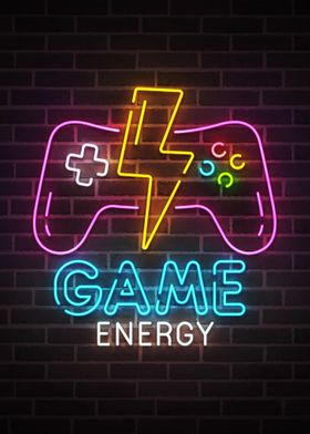 Game Energy Neon Gaming