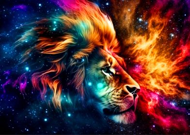 Colorful Lion