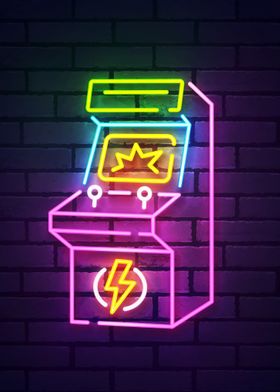 Arcade Decor Neon Gaming