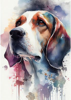 Beagle Watercolor