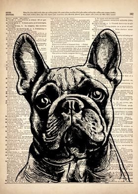 FRENCH BULLDOG DOG ART