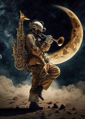 Astronaut saxophone