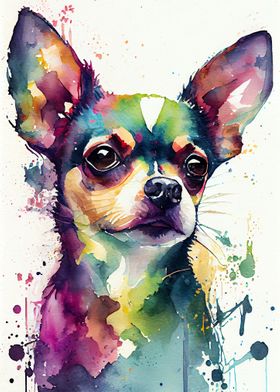 Chihuahua Watercolor