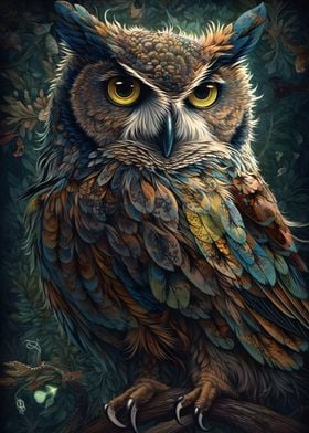 Owl Floral