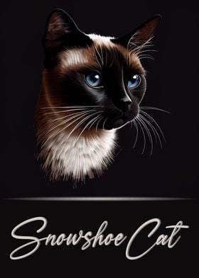 Snowshoe Cat Portrait