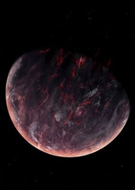 Volcanic Planet Space