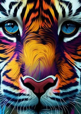 Colorful Tiger Animals