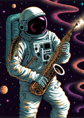 Astronaut saxophone