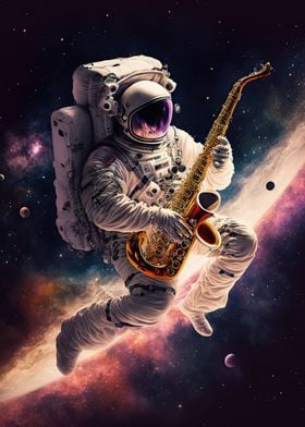 Astronaut saxophone