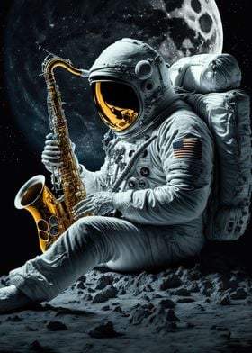 Astronaut saxophone