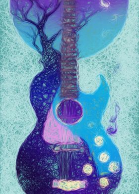 Cosmic Tree Guitar