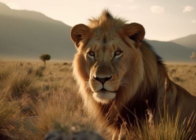 Lion Wildlife Photograph