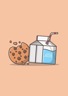 Milk And Cookies Cartoon 