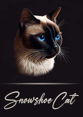 Elegant Snowshoe Cat