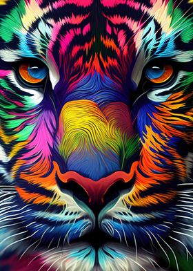 Colorful Tiger Animals