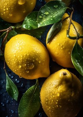 Fresh and Juicy Lemons 